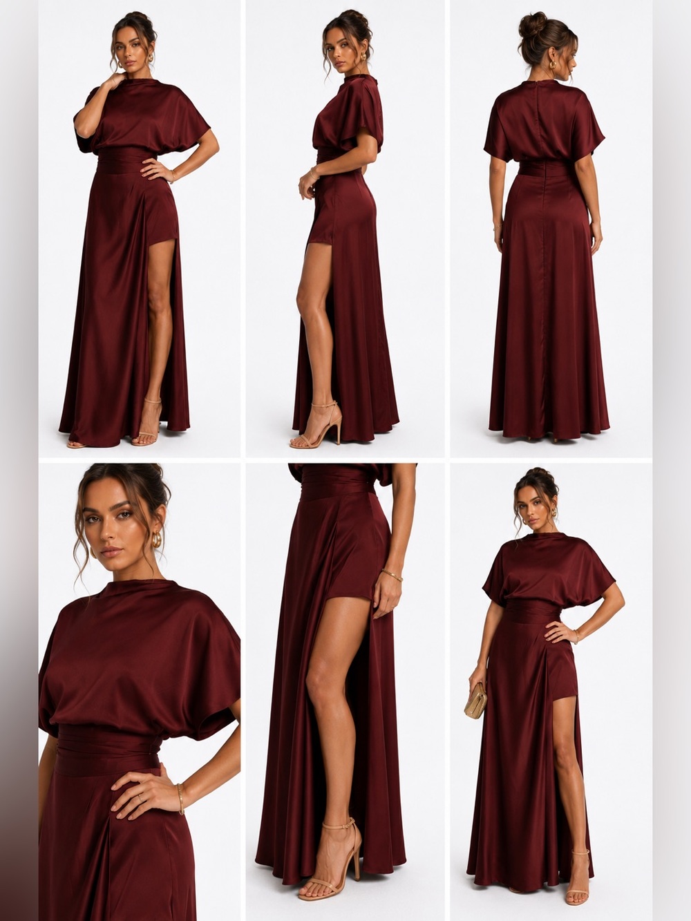 European Designer Satin Gown — Macedonia — Size 8